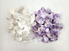 Amethyst & Quartz Crystal Points Combo Bulk Wholesale for Wire Wrapping Healing picture