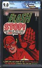 D.C Comics Flash 163 8/66 FANTAST CGC 9.0 Off White to White Pages picture