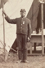 INDIAN WARS BATTERY B NATIONAL GUARD PENNSYLVANIA AFRICAN AMERICAN SOLDIER PHOTO picture