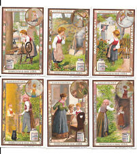 6x LIEBIG TRADE CARDS, THE TALE OF MOTHER HOLLE (FABLE) 1906 (S851 French) picture