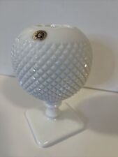 Vintage Milk Glass Authentic Westmoreland Glass Handmade Footed Ball Vase picture