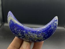 161 gm of Beautiful and stunning royal blue Lapis lazuli in  Moon shape picture