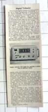 1961 Digital Voltmeter Developed By Solartron Lab Instruments Chessington picture