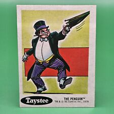1978 Taystee Bread DC Superheroes Stickers The Penguin #18 EX picture