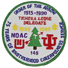 MINT 1990 NOAC Delegate Tichora Lodge 146 Patch Four Lakes Council Wisconsin OA picture