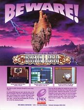Brain Lord Super Nintendo SNES Game 1994 Promo Ad Wall Art Print Poster - Glossy picture