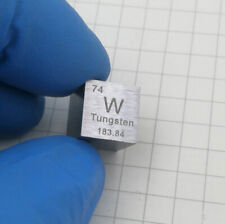 1pcs 10mm Cube 99.95% High Purity Tungsten W Metal Carved Element Periodic Table picture