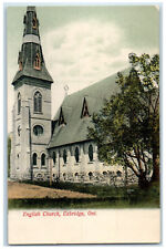 c1910 English Church Uxbridge Ontario Canada Antique Unposted Postcard picture