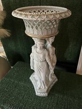 Antique The Three Graces Compote Porcelain Centerpiece Figure  picture