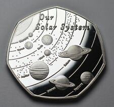 OUR SOLAR SYSTEM .999 Silver Commemorative. Space/Planets/Stars Earth/Moon/Mars  picture