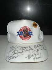 Vintage SIGNED Confederate Railroad White Baseball Hat Cap Snap-back picture