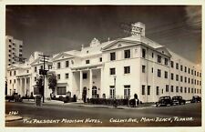 President Madison Hotel, Miami Beach, Florida, Early Real Photo Postcard picture