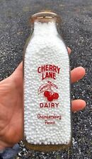 Pint Cherry Lane Farm Dairy Chambersburg PA Milk Bottle  picture