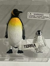 Terra By Battat Emperor Penguin & Baby Figures 3.75” & 2” Set Arctic Animals picture