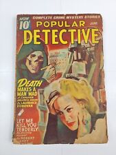 Popular Detective Pulp Magazine June 1946 