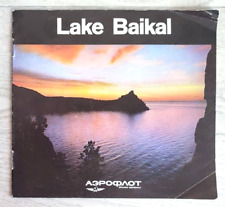 1987 Aeroflot Advertising Booklet Lake Baikal Siberia region Taiga Russian book picture