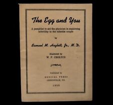 Vtg The Egg & You Physician Booklet on Infertility Samuel Hazlett 1959 Medical picture