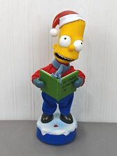 Gemmy Non-Working Vintage 2002 Bart Simpson Decorative Christmas Carol picture
