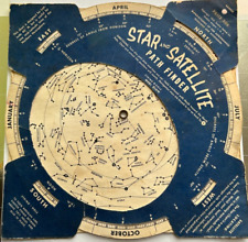 vtg 1965 Star & Satellite PATH FINDER Edmund Scientific constellation chart sky picture