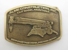 2006 New Alme Const. Cut Bank Mont Crane Lift Belt Buckle (P9) 20th Ed   picture