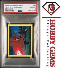 GAMBIT PSA 8 1993 Diamond Marvel X-Men Sticker #97 C2 picture