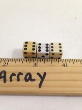 Vtg Lot 3 Dice Multi Color shades of white with varying Dots picture