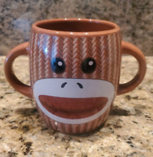 Gallerie Brown Sock Monkey Cup Mug 4