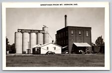 Dictator Flour Plant Factory Mt Vernon Indiana ADM Milling c1940 Real Photo RPPC picture