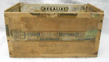 1889-1907 Garcia Y Vega Regalias Wooden Cigar Box Tampa Fl Warehouse #17 Antique picture