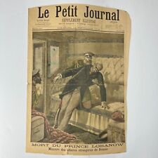 1896 Antique France Illustration Newspaper Le Petit Journal Death of Minister picture