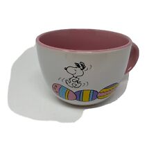 Peanuts Ceramic 20oz Pink Snoopy Easter Soup/ Mug BB02B01003 picture