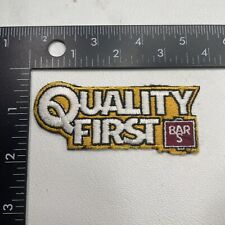 Quality First BAR S Foods (Processed Pork & More)  Advertising Patch 96N5 picture