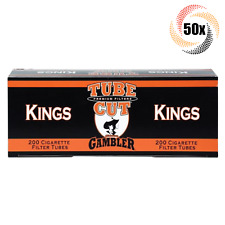 50x Boxes Gambler Tube Cut Full Flavor KING SIZE ( 10,000 Tubes ) Cigarette RYO picture