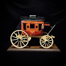Vintage Wells Fargo Handmade Wooden Stage Coach By Oscar Cortes New In Box picture
