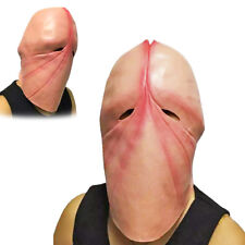 Funny Latex Penis Dick Head Mask Halloween Prank Party Cosplay Costume Prop Cos picture