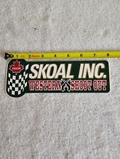 VINTAGE HARD TO FIND SKOAL INC CASCAR WESTERN SHOOT OUT DECAL STICKER picture