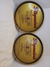 Lot Of 2 Vintage Stegmaier's Gold Medal Beer Serving Tray Wilks-Barre PA 12” picture