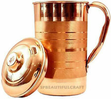 Copper Water Jug Pitcher Pot Handmade For Drinking Water Health Benefits 1500 ML picture