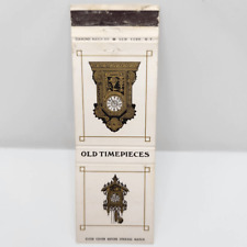 Vintage Matchcover Old Timepieces Clock picture