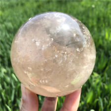 940g  Natural Tea-Coloured Quartz Sphere Crystal Energy Ball Reiki Healing Gem picture