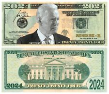 100pk In BIDEN RE-ELECT in  2024 Dollar Bills  Novelty Funny Money picture