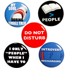 Funny Introvert Fridge Magnets Refrigerator Magnet Gift Set 5 Pack 1 Inch picture