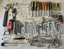210+pieces Tools: Socket/Ratchet, Nut Driver, Hex Key, Wrench, Screwdriver, Bids picture