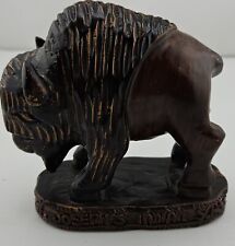 Resin Art-St Joseph's Indian School Buffalo Bison Figurine  picture