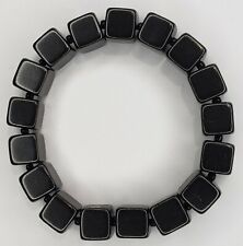 9 mm Shungite Bracelet Stretchy One Size 5G WiFi Radiation  EMF Protection 1 pc picture
