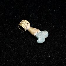Genuine Ancient Greek Hellenistic Gold Pendant with Turquoise Circa 500 - 400 BC picture