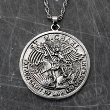 Patron Saint Of Law Enforcement St Michael Archangel Medal Pendant Necklace Big picture