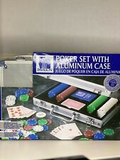 Poker Da Vinci 200 Dice Striped 11.5 Gram Chip Set With Aluminum Case Dealer But picture