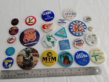 Vintage Pinback Button Lot of 24 Novelty Humor Political SETI Yoda MTM #1056 picture