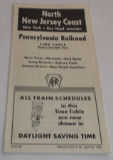 APRIL 1961 PRR PENNSYLVANIA RAILROAD FORM 38 BAY HEAD NJ PUBLIC TIMETABLE picture